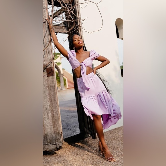 NWT The Drop Women's Lavendula High Low Hem Tiered Skirt SIZE XXL - Picture 4 of 17